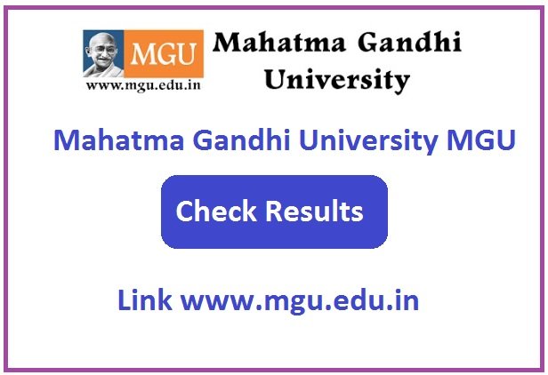 Mahatma Gandhi University Result 2023 Check Link www.mgu.edu.in