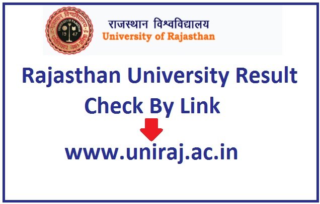 Rajasthan University Result 2023 Check By Link www.uniraj.ac.in