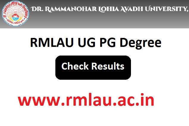 Rammanohar Lohia Avadh University Result 2023 Check Link www.rmlau.ac.in