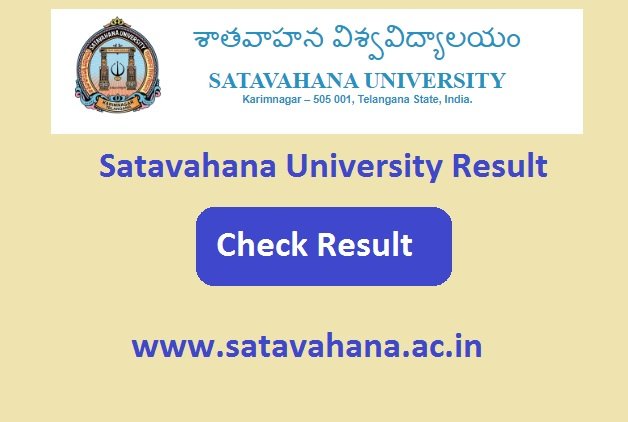 Satavahana University Result 2023 Check Link www.satavahana.ac.in