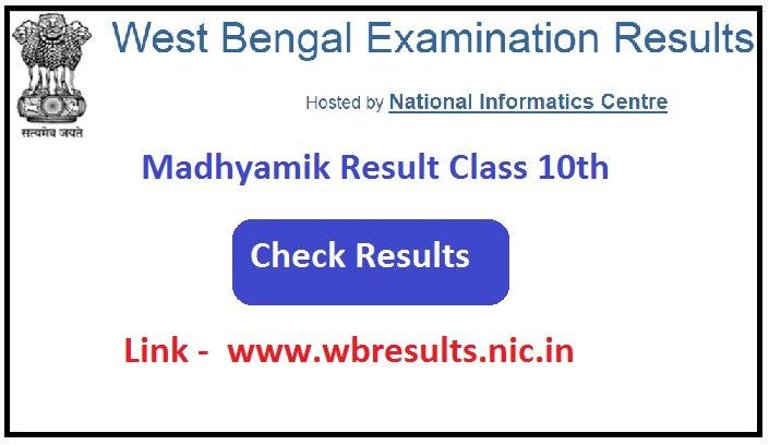 West Bengal Madhyamik Result Class 10th 2024 Check Online, www.wbresults.nic.in