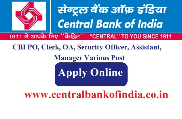 Central Bank of India Recruitment 2024 Apply Online For 4945 Post www.centralbankofindia.co.in