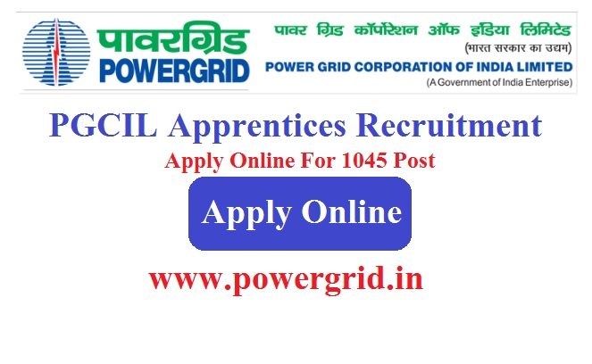 PGCIL Apprentices Recruitment 2024 Apply Online For 1045 Post www.powergrid.in