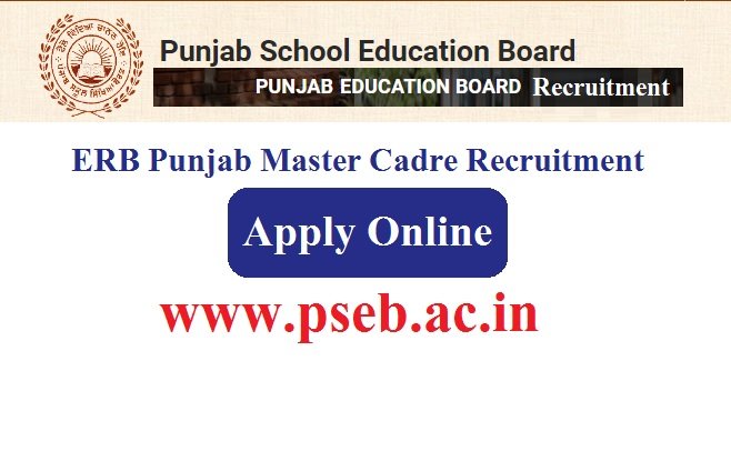 Punjab Education Recruitment Board 2024 Apply For www.pseb.ac.in
